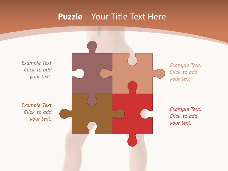 Caucasian Background Swim PowerPoint Template