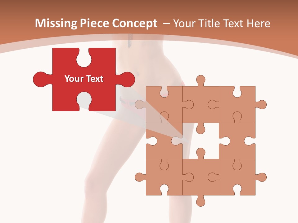 Caucasian Background Swim PowerPoint Template