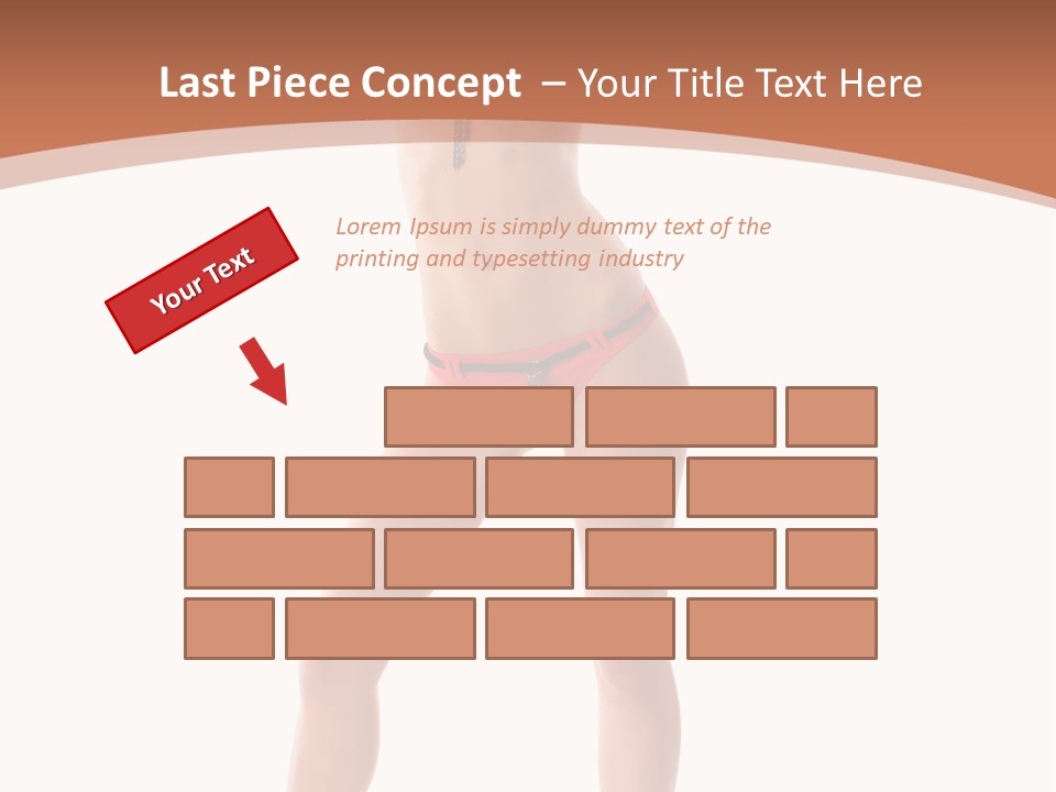 Caucasian Background Swim PowerPoint Template