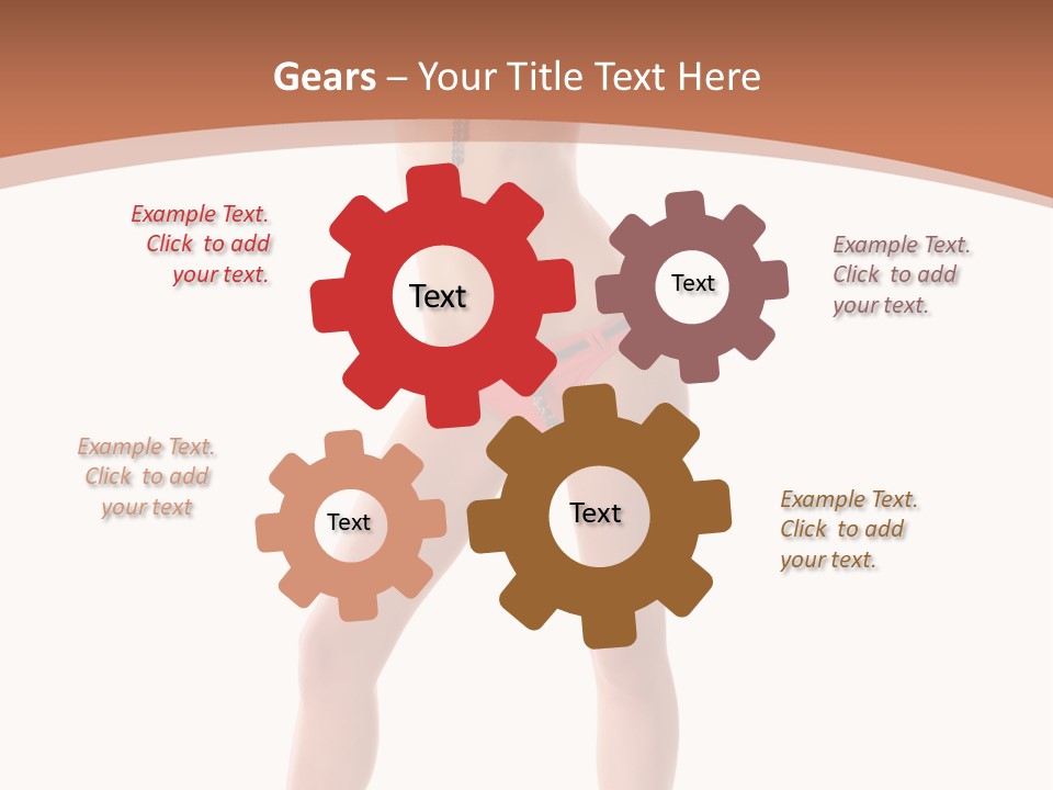 Caucasian Background Swim PowerPoint Template