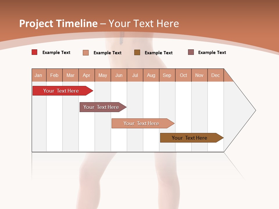 Caucasian Background Swim PowerPoint Template