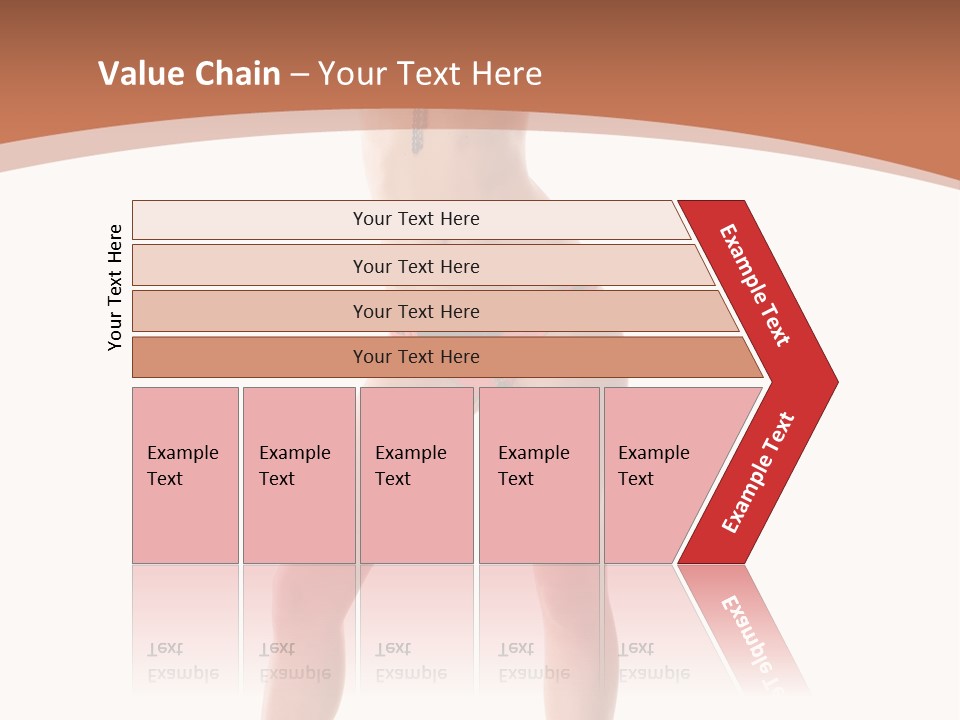 Caucasian Background Swim PowerPoint Template
