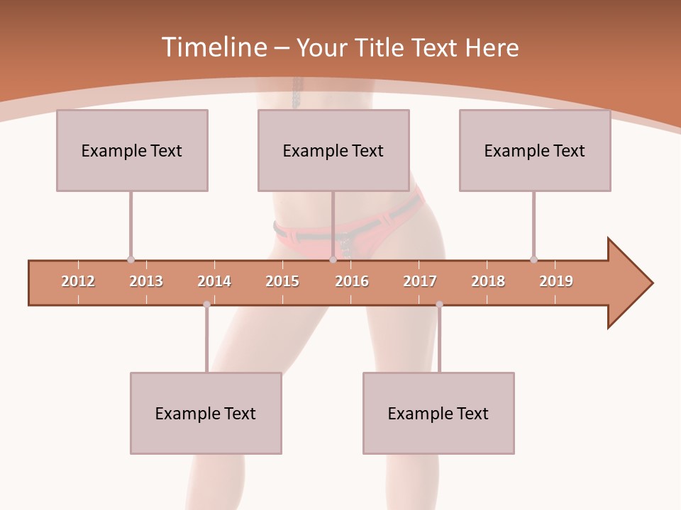 Caucasian Background Swim PowerPoint Template