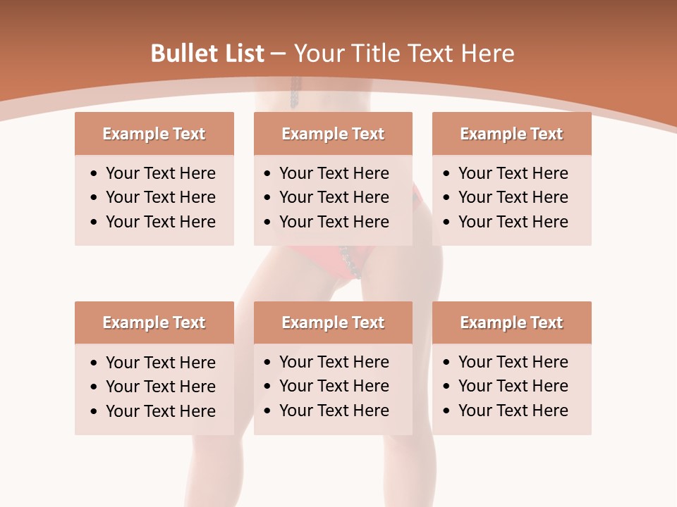 Caucasian Background Swim PowerPoint Template