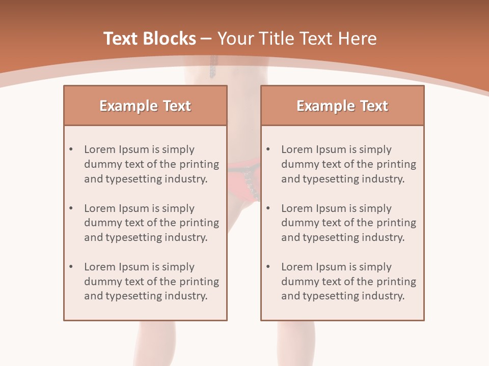 Caucasian Background Swim PowerPoint Template