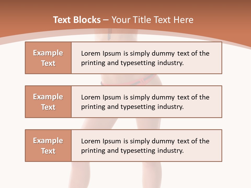 Caucasian Background Swim PowerPoint Template