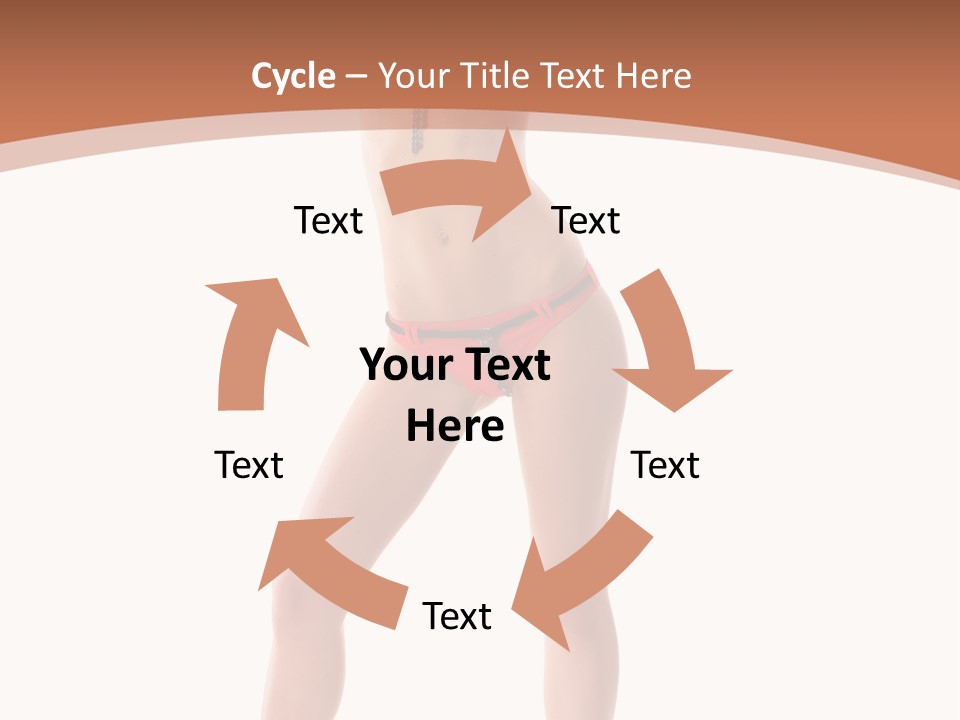 Caucasian Background Swim PowerPoint Template