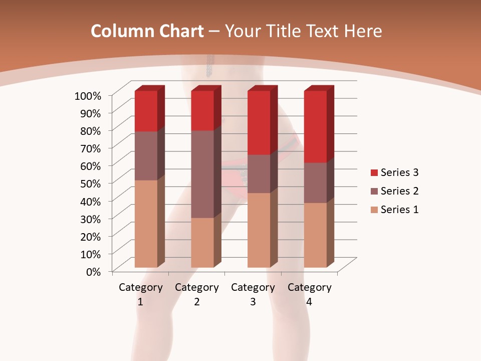 Caucasian Background Swim PowerPoint Template