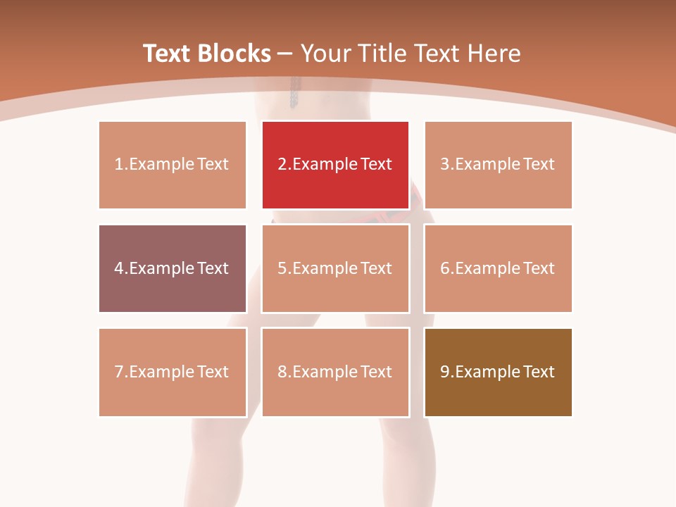 Caucasian Background Swim PowerPoint Template