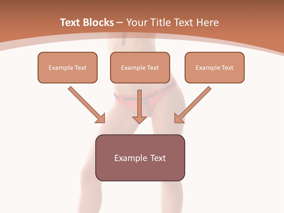 Caucasian Background Swim PowerPoint Template