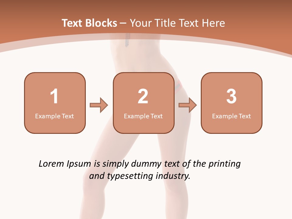 Caucasian Background Swim PowerPoint Template