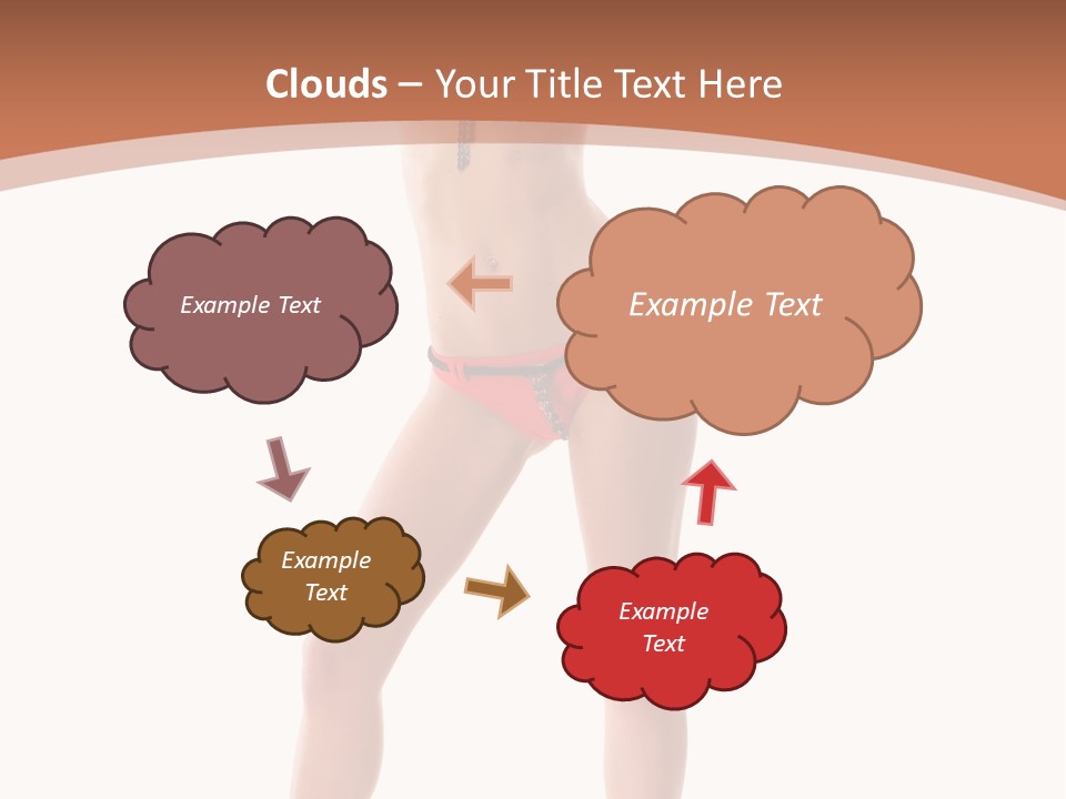 Caucasian Background Swim PowerPoint Template