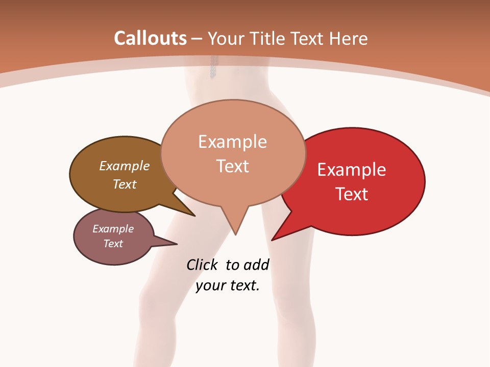 Caucasian Background Swim PowerPoint Template