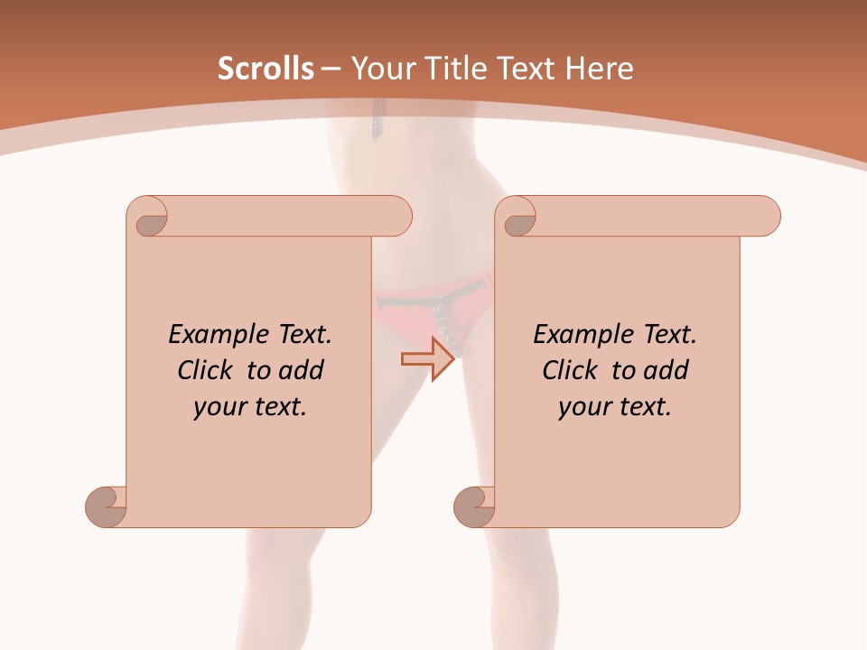 Caucasian Background Swim PowerPoint Template