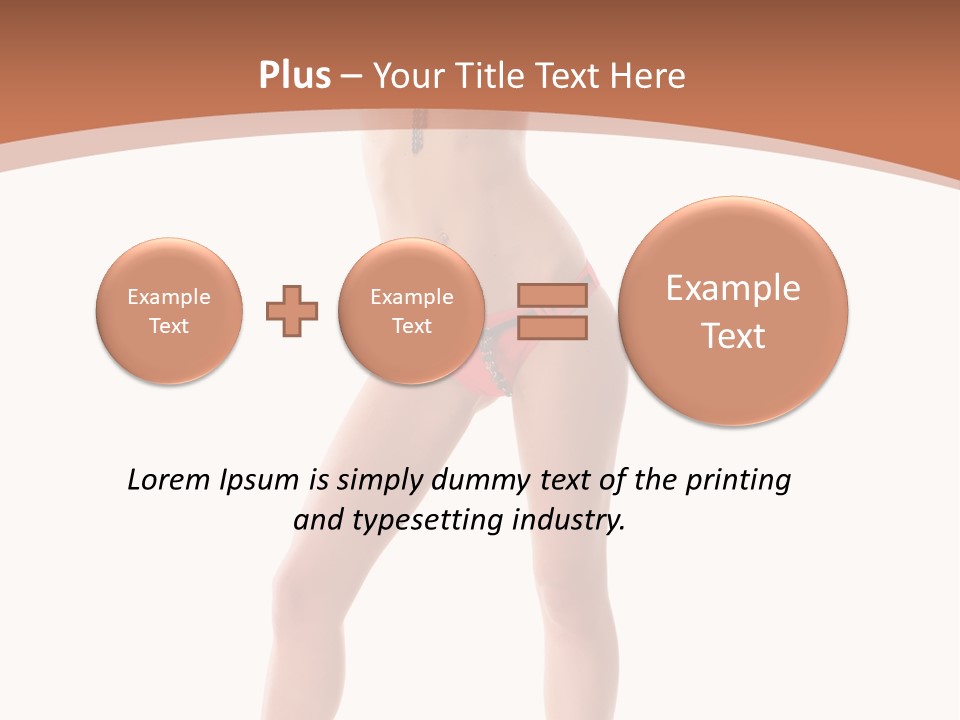 Caucasian Background Swim PowerPoint Template