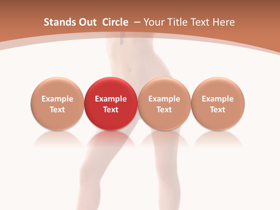 Caucasian Background Swim PowerPoint Template