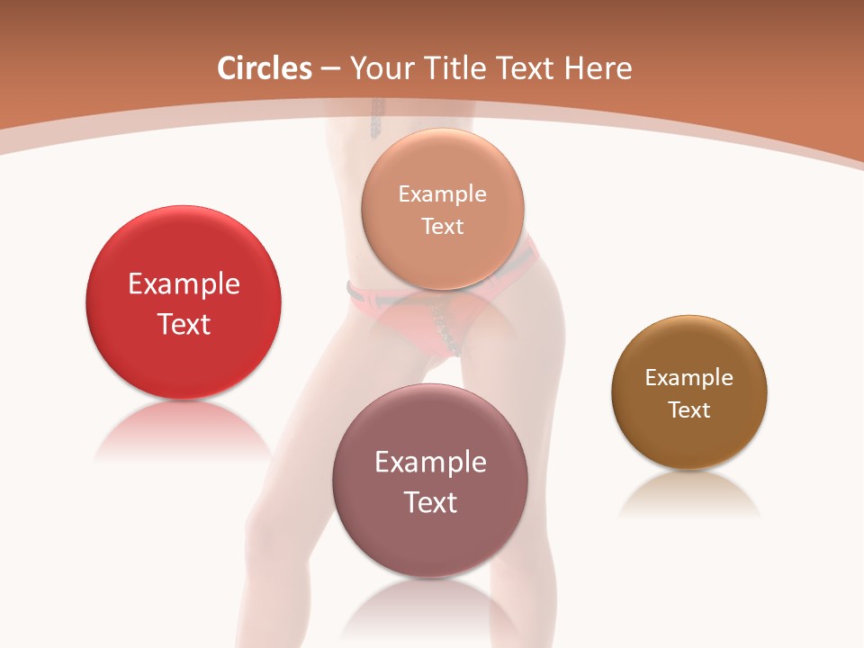 Caucasian Background Swim PowerPoint Template