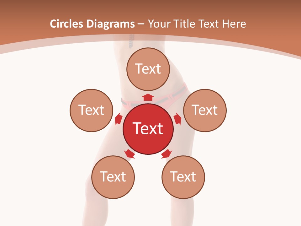 Caucasian Background Swim PowerPoint Template