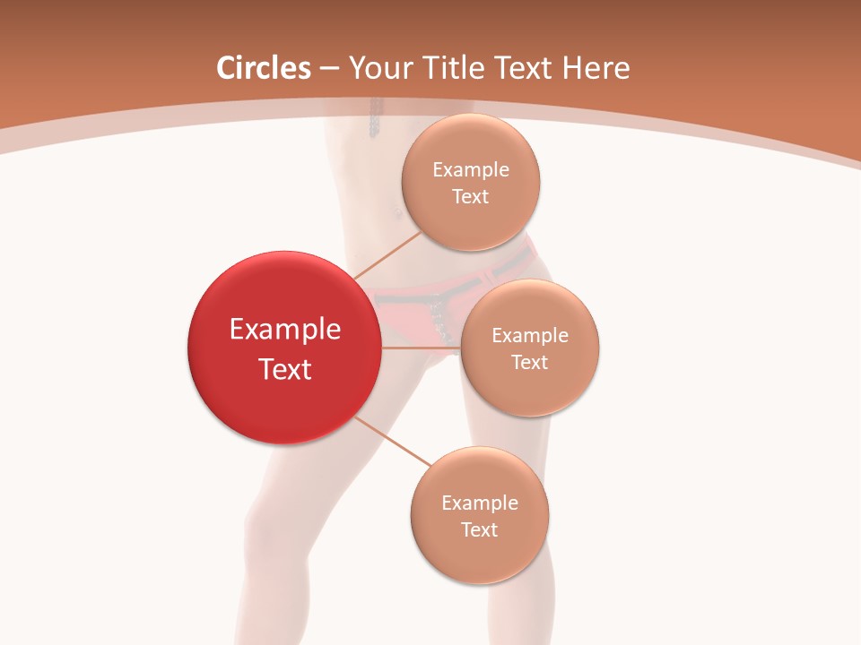 Caucasian Background Swim PowerPoint Template