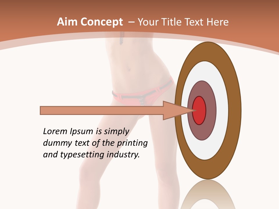 Caucasian Background Swim PowerPoint Template