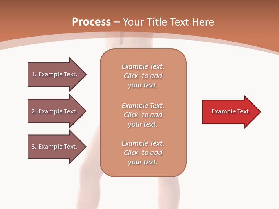 Caucasian Background Swim PowerPoint Template