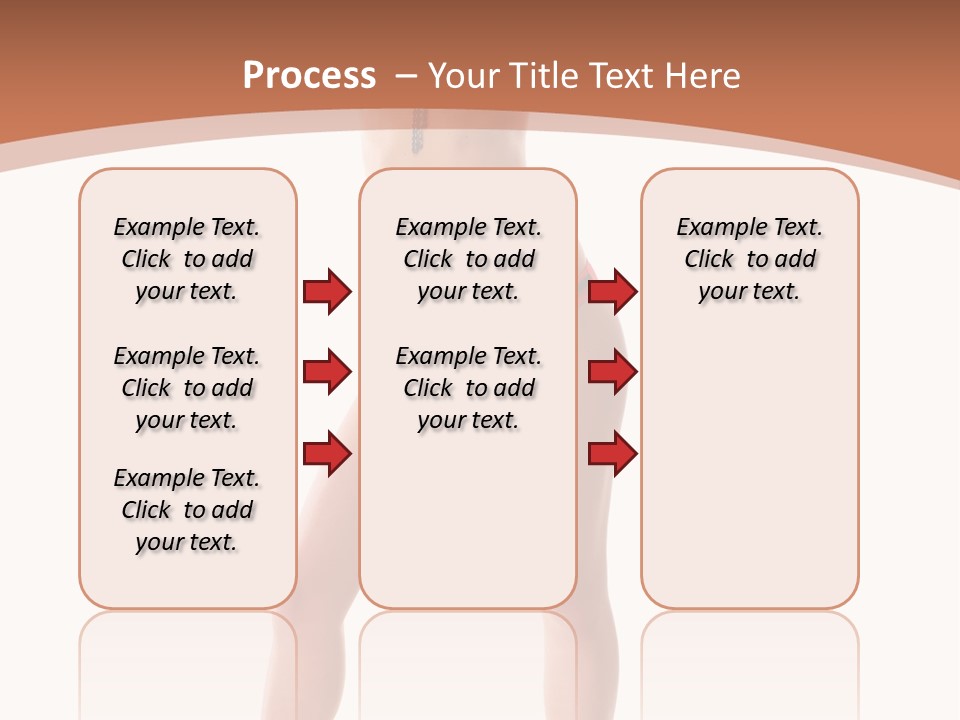 Caucasian Background Swim PowerPoint Template