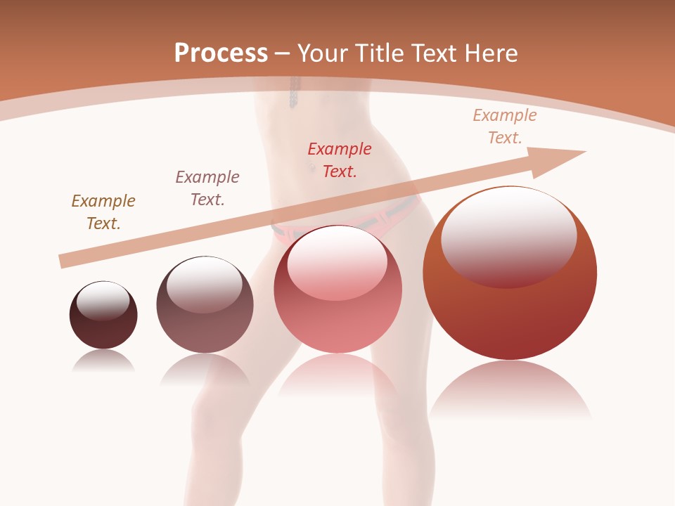 Caucasian Background Swim PowerPoint Template