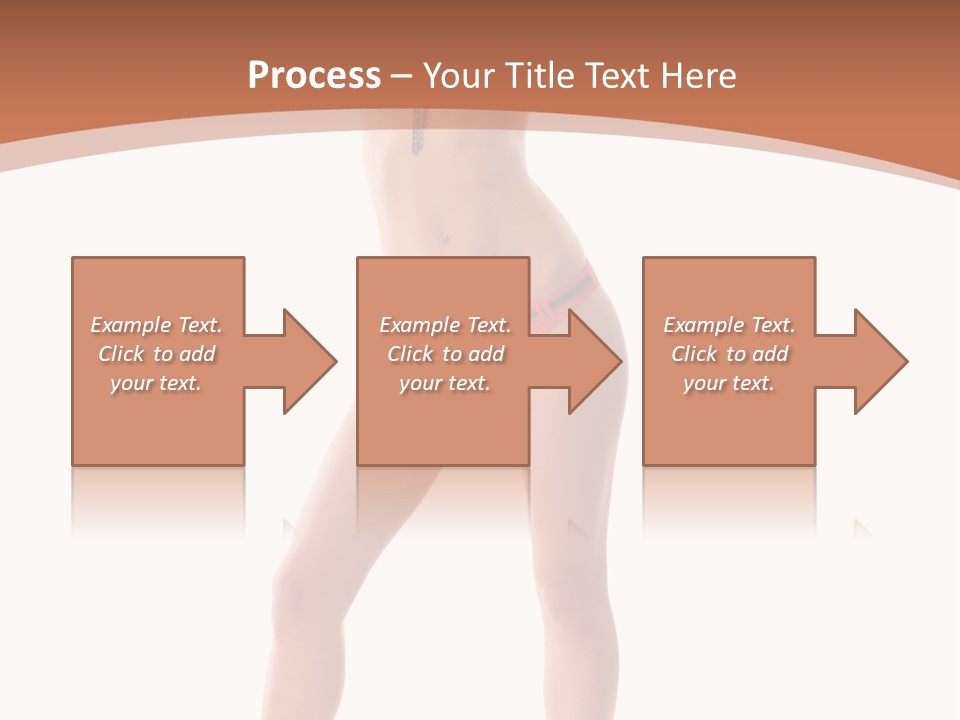 Caucasian Background Swim PowerPoint Template