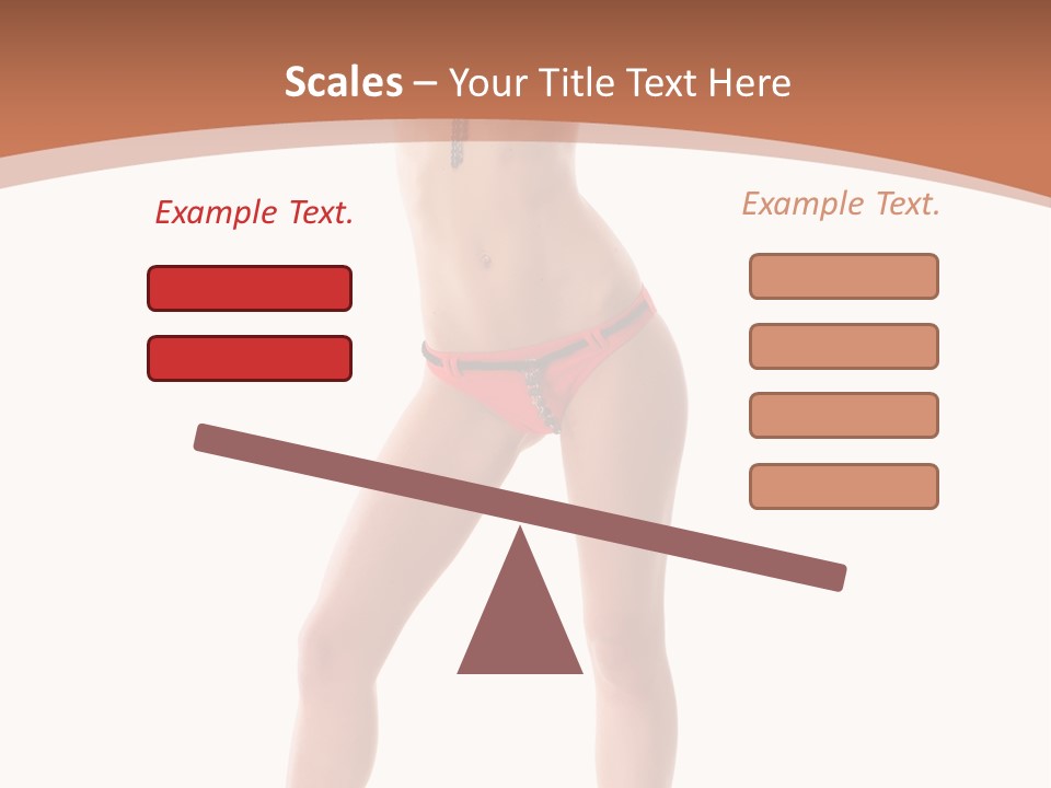 Caucasian Background Swim PowerPoint Template