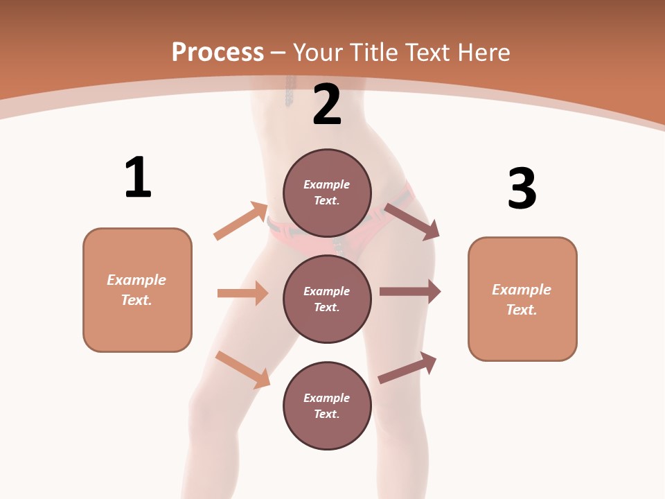 Caucasian Background Swim PowerPoint Template