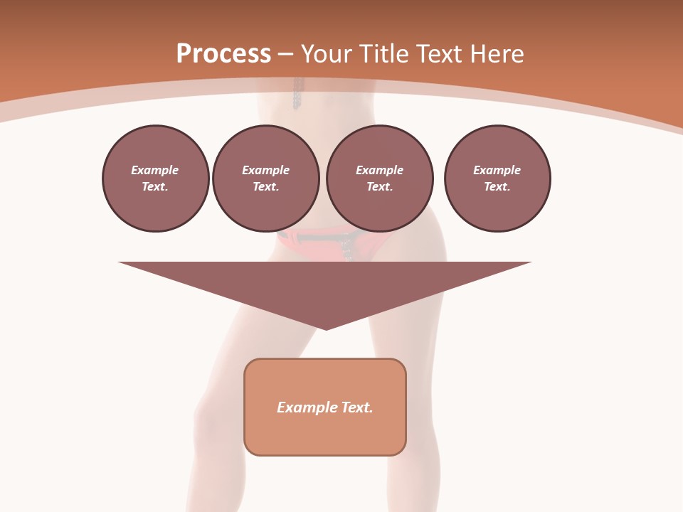 Caucasian Background Swim PowerPoint Template