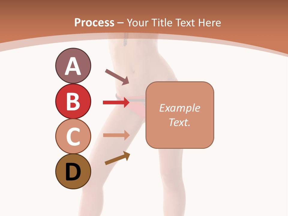 Caucasian Background Swim PowerPoint Template