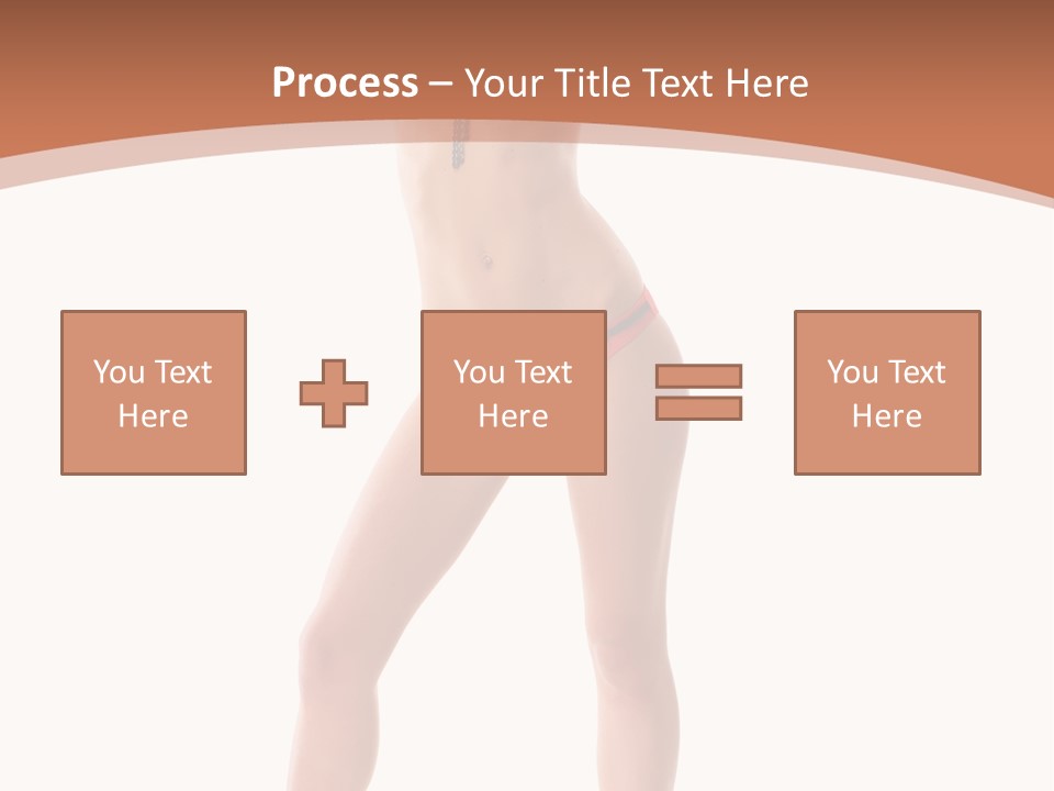 Caucasian Background Swim PowerPoint Template