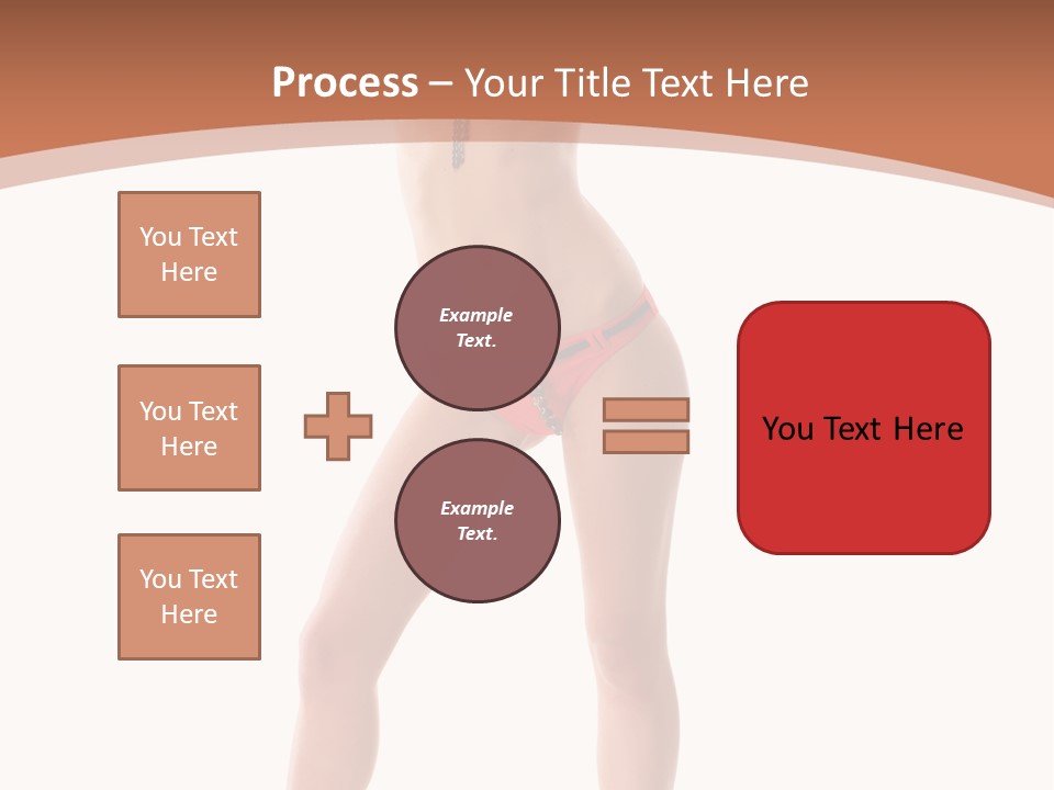 Caucasian Background Swim PowerPoint Template