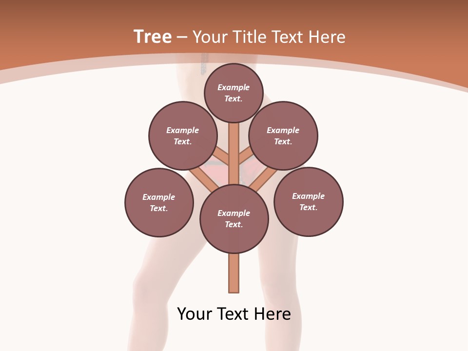 Caucasian Background Swim PowerPoint Template