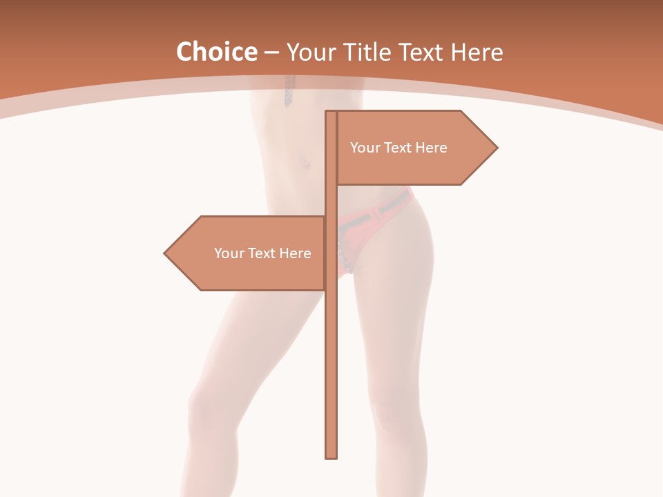 Caucasian Background Swim PowerPoint Template