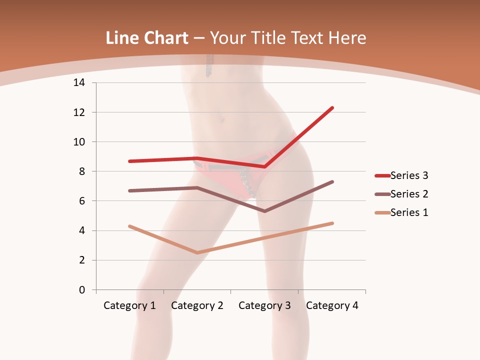 Caucasian Background Swim PowerPoint Template