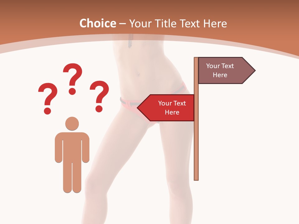 Caucasian Background Swim PowerPoint Template