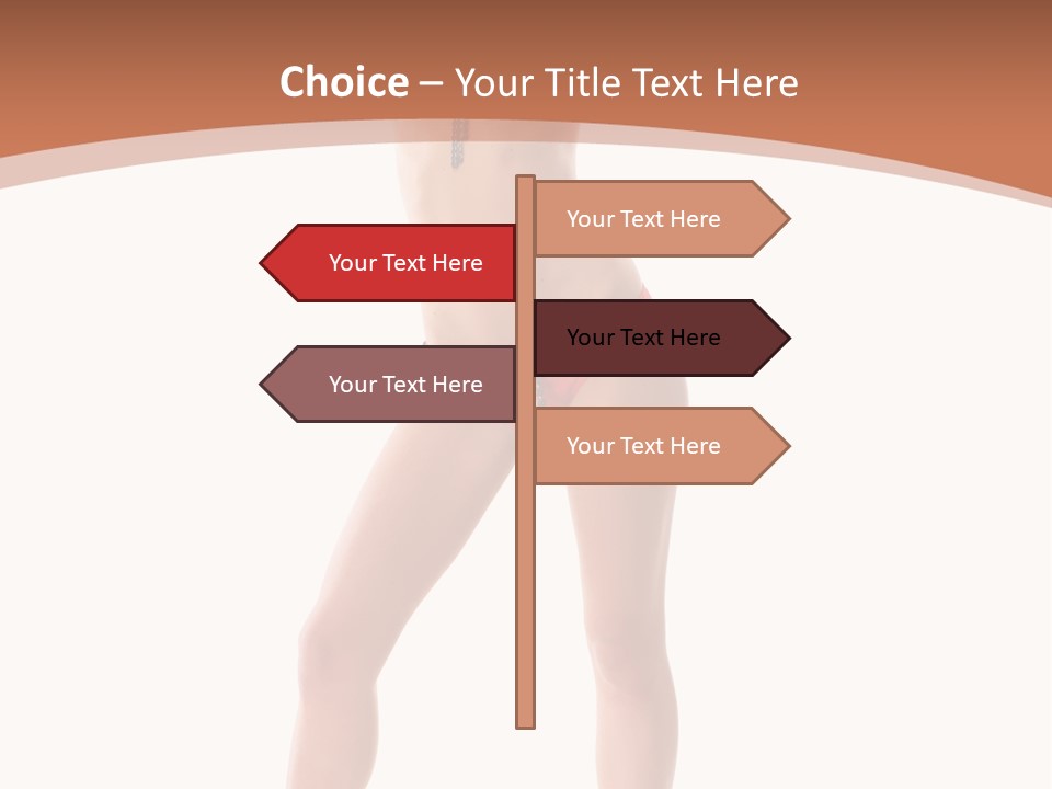 Caucasian Background Swim PowerPoint Template