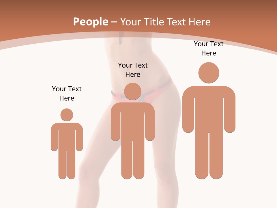 Caucasian Background Swim PowerPoint Template