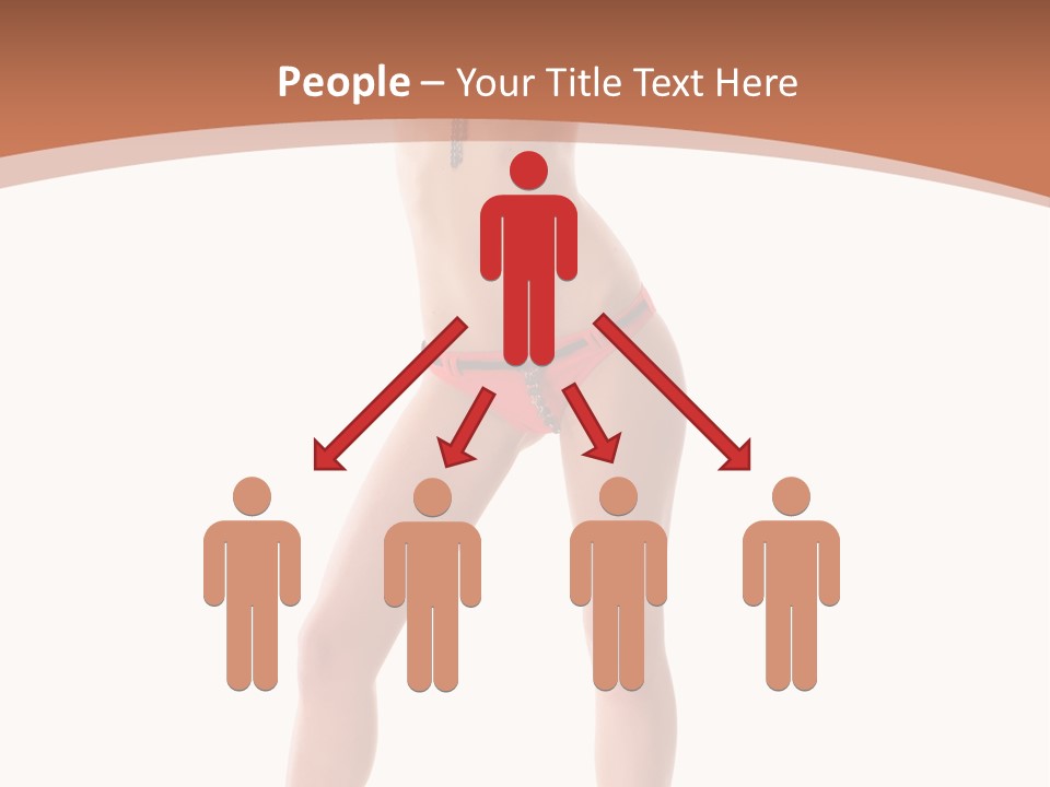 Caucasian Background Swim PowerPoint Template