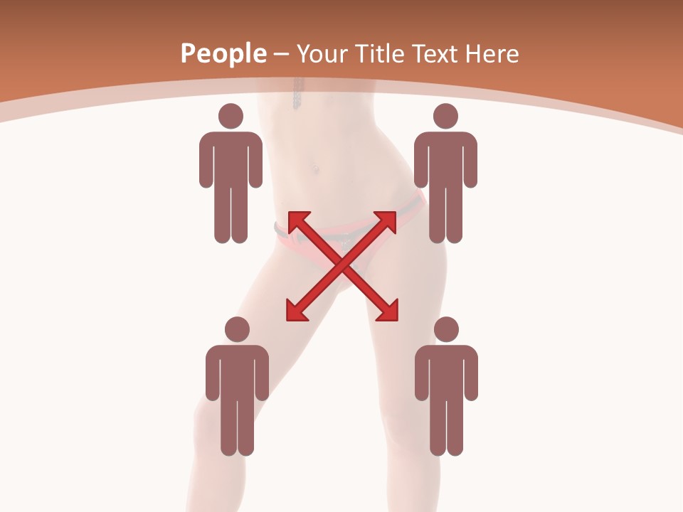 Caucasian Background Swim PowerPoint Template