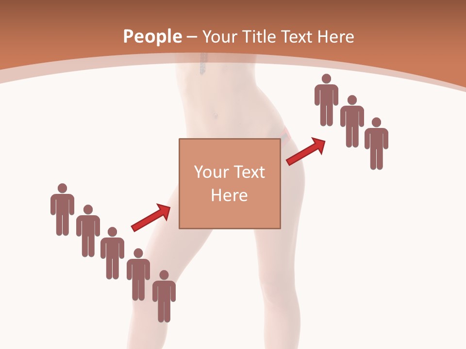 Caucasian Background Swim PowerPoint Template