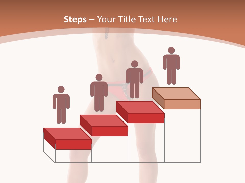 Caucasian Background Swim PowerPoint Template