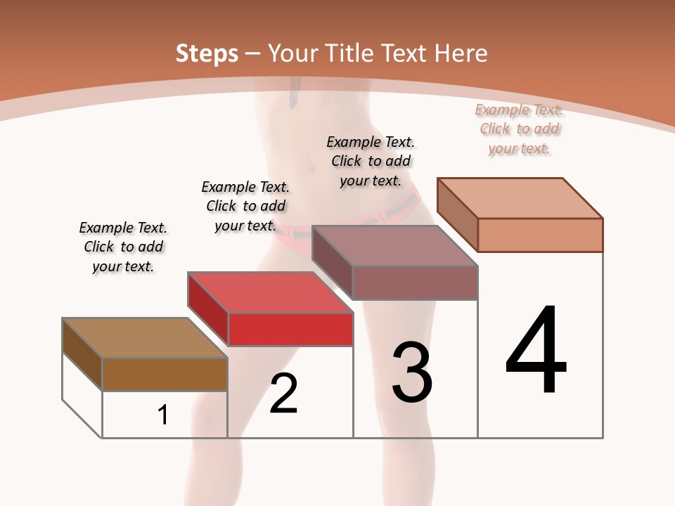 Caucasian Background Swim PowerPoint Template