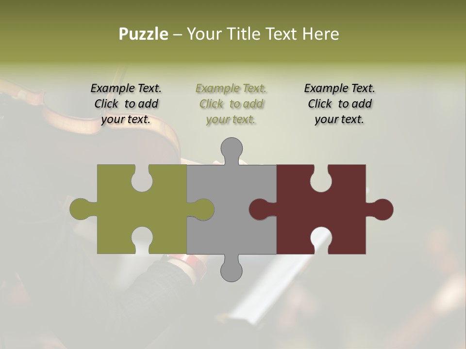 Women Instrument Player PowerPoint Template