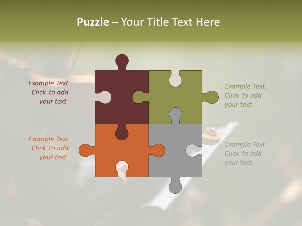 Women Instrument Player PowerPoint Template