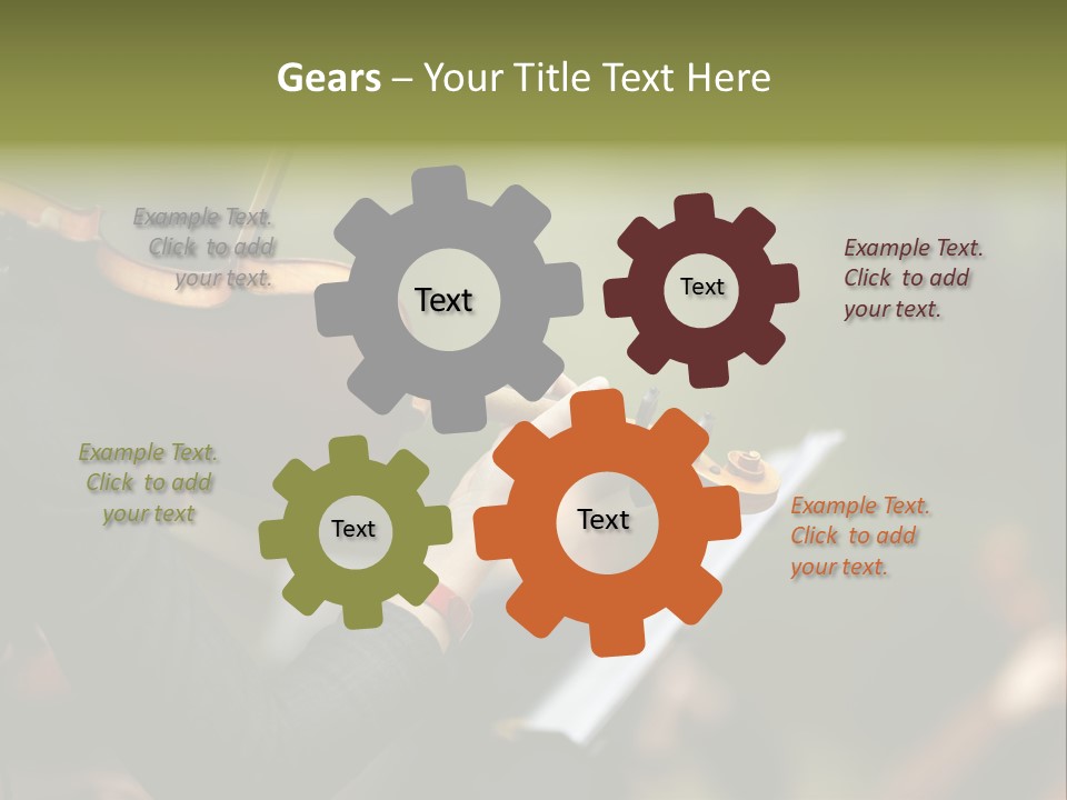 Women Instrument Player PowerPoint Template