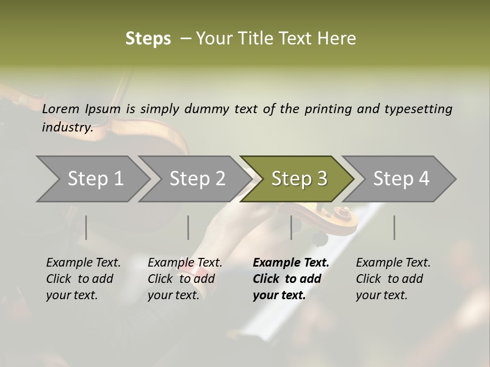 Women Instrument Player PowerPoint Template
