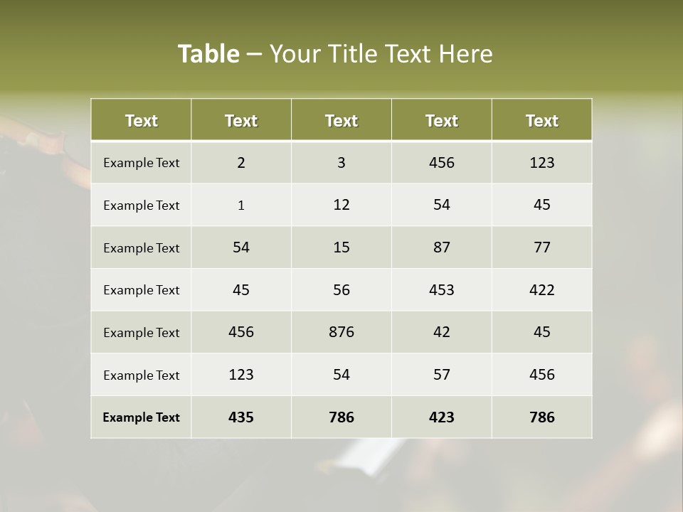 Women Instrument Player PowerPoint Template